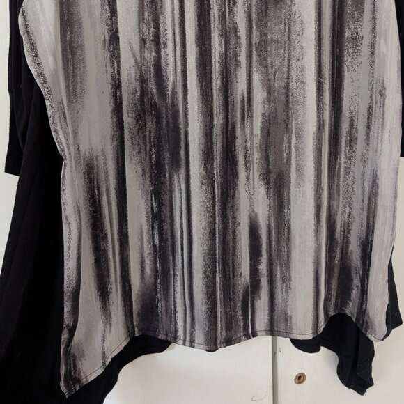 New Direction 1X beaded tunic, black and silver - Picture 4 of 4